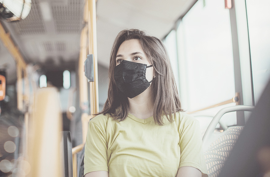 Use of masks in public transport in SP